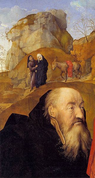 Hugo van der Goes Sts Anthony and Thomas with Tommaso Portinari